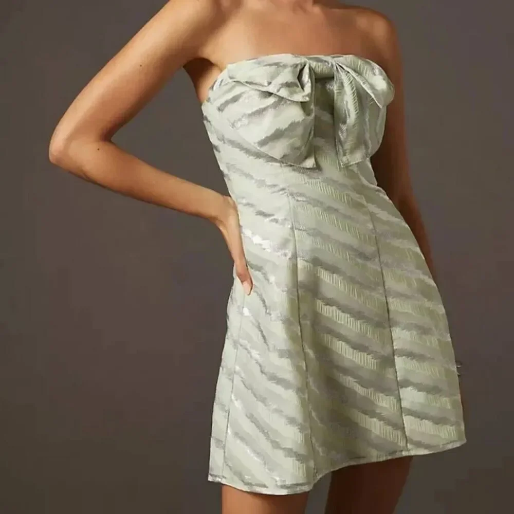 NWT Eva Franco Anthropologie Bow Tie Tube Dress